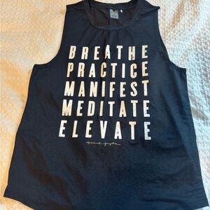 Spiritual Gangster Dark Grey Tank Top with Motivational Text